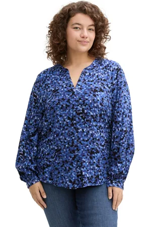 TOM TAILOR Blouse met lange mouwen met all-over print