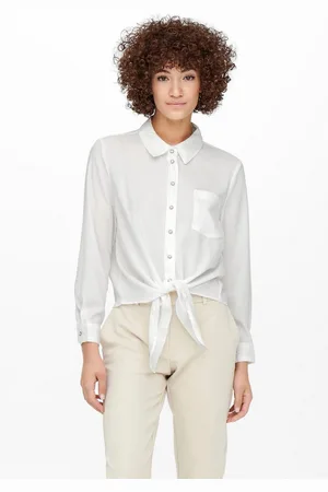 ONLY Overhemdblouse ONLLECEY LS KNOT SHIRT NOOS WVN
