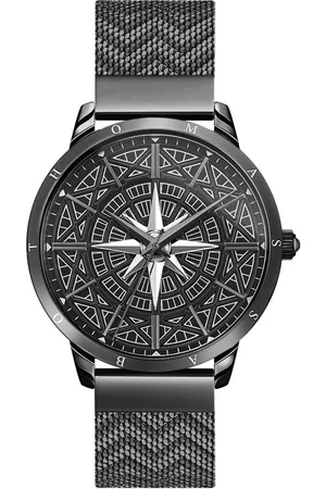 Thomas Sabo Kwartshorloge SPIRIT COSMOS KOMPASS Polshorloge voor dames en heren, unisex, onyx-stenen