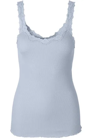 Rosemunde Tanktop Babette Silk Top prachtige, omgekeerde vintage kanten afwerking