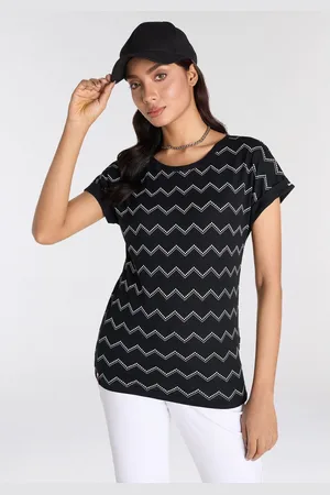 KangaROOS Shirt met korte mouwen met zigzagpatroon