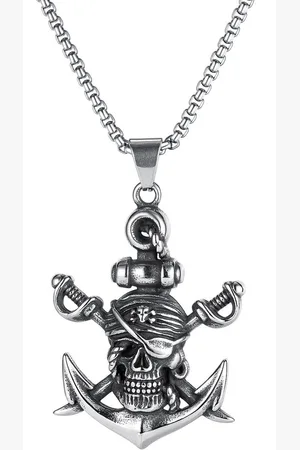 Firetti Ketting met hanger Sieraad cadeau piraten schedel