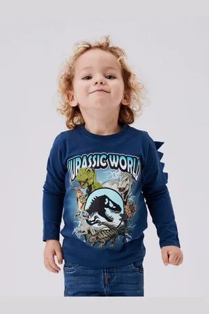 NAME IT Shirt met lange mouwen NMMJOLLY JURASSIC LS TOP NOOS SKY