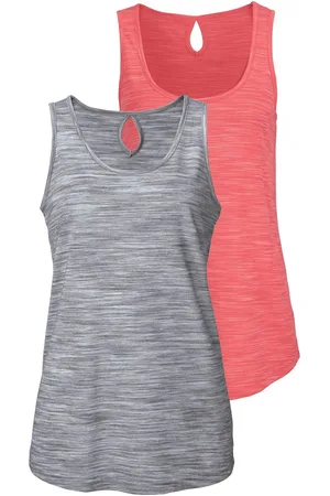 beachtime Tanktop Met structuureffect in een gemakkelijk te onderhouden kwaliteit (Set van 2)