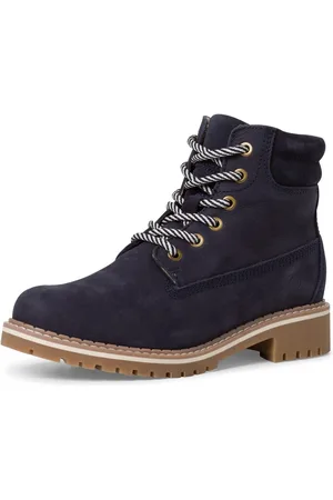 Tamaris Winterlaarzen blokhak, veterschoenen, outdoorschoen met duo-tex-uitrusting