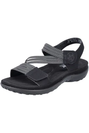Rieker Sandalen zomerschoen, sandaal, sleehak, met elastieken