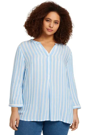 TOM TAILOR Blouse zonder sluiting met strepen