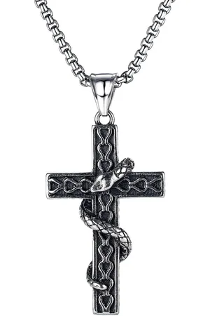 Firetti Ketting met hanger Sieraad cadeau kruis slang