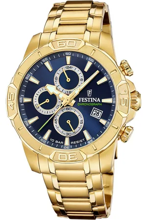 Festina Chronograaf Timeless Chronograph Quartzhorloge, horloge, herrenuur, roestvrijstalen band, analoog, dag
