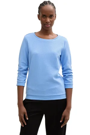 TOM TAILOR Sweatshirt met heel bijzonder oppervlak van het materiaal