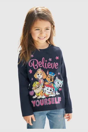 Paw Patrol Shirt met lange mouwen Opschrift met -team