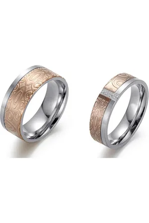 Firetti Trouwring Sieraad cadeau "LIEFDE" bicolor, ca. 6,0mm breed, ca. 8,0mm breed
