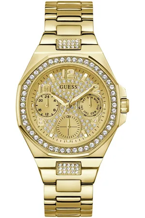 Guess Multifunctioneel horloge LADY EMPIRE Quartzhorloge, horloge, damenuur, datum, 12/24-uurs weergave