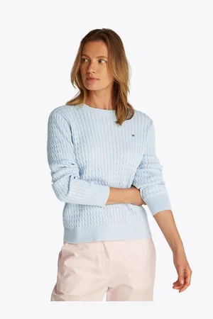 Tommy Hilfiger Trui met ronde hals CO CABLE C-NK LS SWEATER