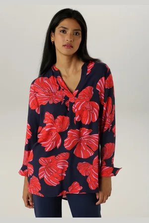 Aniston Lange blouse met bijzondere bloemenprint - nieuwe collectie