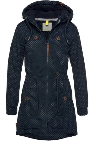 alife kickin Outdoorjack CHARLOTTEAKB gevoerd parka, capuchonjack met tailleband