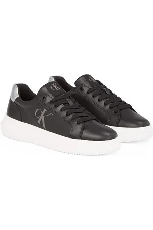 Calvin Klein Plateausneakers CHUNKY CUPSOLE LACEUP LTH lage schoen, vrijetijdsschoen, veterschoen met zij ck-logo