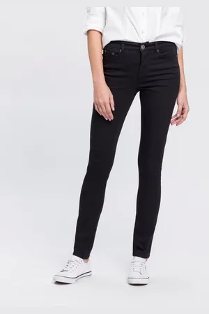 ARIZONA Slim fit jeans Shaping strakke pasvorm, skinny jeans, used-look-wassing, hoge taille