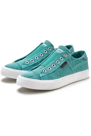 ELBSAND Slip-on sneakers uit textiel, comfortabele elastische inzet, lage schoen, casual schoen, slipper