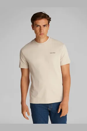 Calvin Klein T-shirt Micro Logo van dikke winterjersey, met logoprint