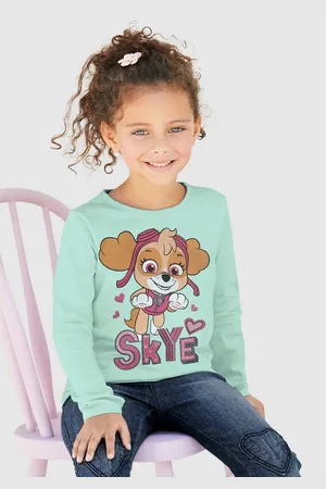 Paw Patrol Shirt met lange mouwen Skye Print met glitterdetails