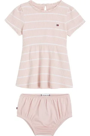Tommy Hilfiger Mini-jurk BABY STRIPED RIB DRESS S/S (2-delig)