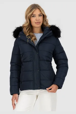 alife kickin Gewatteerde jas SunndustAK A hoogwaardige winterjas met afneembare faux-bont