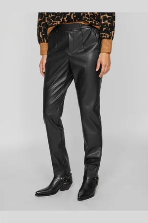 VILA Imitatieleren broek VIDAGMAR VARONE HW PU-PANT-NOOS