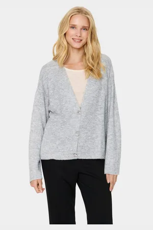 Saint Tropez Vest HayaSZ Cardigan gemaakt van glittergaren