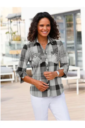 Casual Looks Geruite blouse