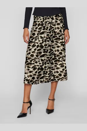 VILA Plissérok VINITBAN PRINT SKIRT - NOOS