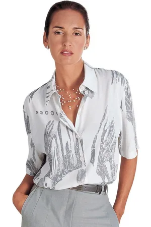 CRÉATION L Gedessineerde blouse
