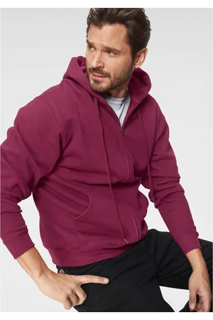 Fruit Of The Loom Capuchonsweatvest in een katoenmix