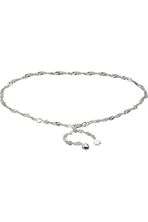 Firetti Enkelkettinkje Sieraad cadeau 925 lichaams-sieraad hart+ster Singapore ketting