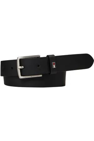 Tommy Hilfiger Leren riem Kids Leather Belt met klassieke metalen gesp