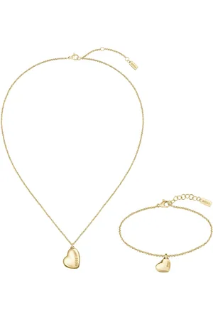 HUGO BOSS Kettingen- en armbandset (set, 2-delig)