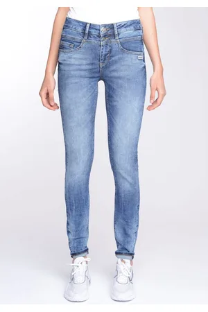 Gang Skinny fit jeans 94MORA met 3-knoopsluiting en pas voor