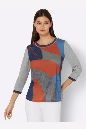 CRÉATION L Shirt met print Gedessineerd shirt (1-delig)