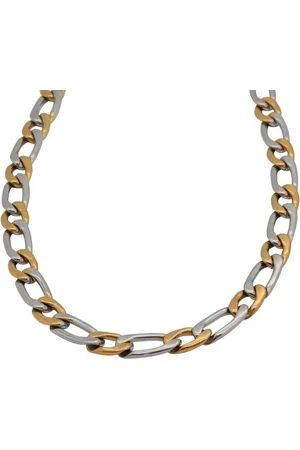 Firetti Edelstalen ketting Sieraad cadeau panzer-/figaroketting, bicolor, ca. 7,47 mm breed