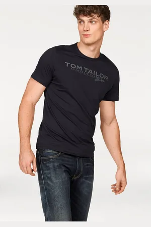 TOM TAILOR Shirt met ronde hals met logoprint