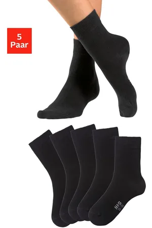 H.I.S Basic sokken met bijzonder zachte boord (set, 5 paar)