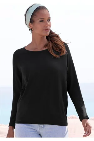 Lascana Shirt met lange mouwen Met vlindermouwen van zacht viscose-fijntricot