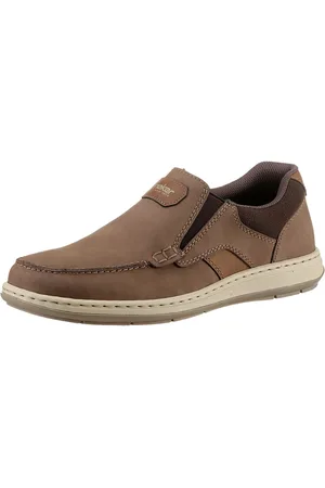 Rieker Instappers Moccasin, loafer, comfort schoen met elastische band voor goede pasvorm