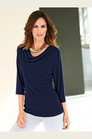 Classic Inspirationen Shirt met cascadehals Shirt (1-delig)