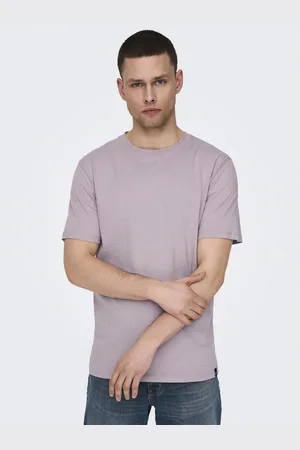 Only & Sons Shirt met ronde hals ONSMAX LIFE REG SS STITCH TEE