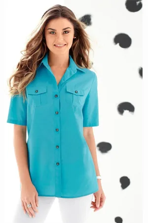 Classic Basics Blouse met korte mouwen