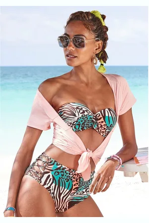 Venice Beach Highwaist-bikinibroekje MAIA met trendy print
