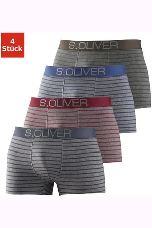 QS by s.Oliver Boxershort voor heren met contrastkleurige weefband (set, 4 stuks)