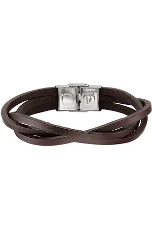 Bruno Banani Leren armband Sieraad cadeau armband, B4102B/20/00/BL, B4102B/20/00/BR