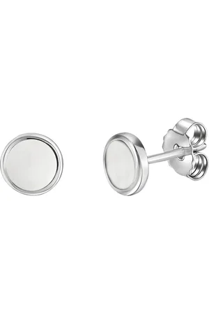 Firetti Paar oorstekers Sieraad Geschenk, Oorbellen Cirkel rond, Zilver 925